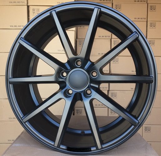 R18x9  5X120  ET  35  72.6  HX014  (QC2211)  Black Half Matt (BLHM)  For HAXER  (P)  ((AKC 70 Eur))