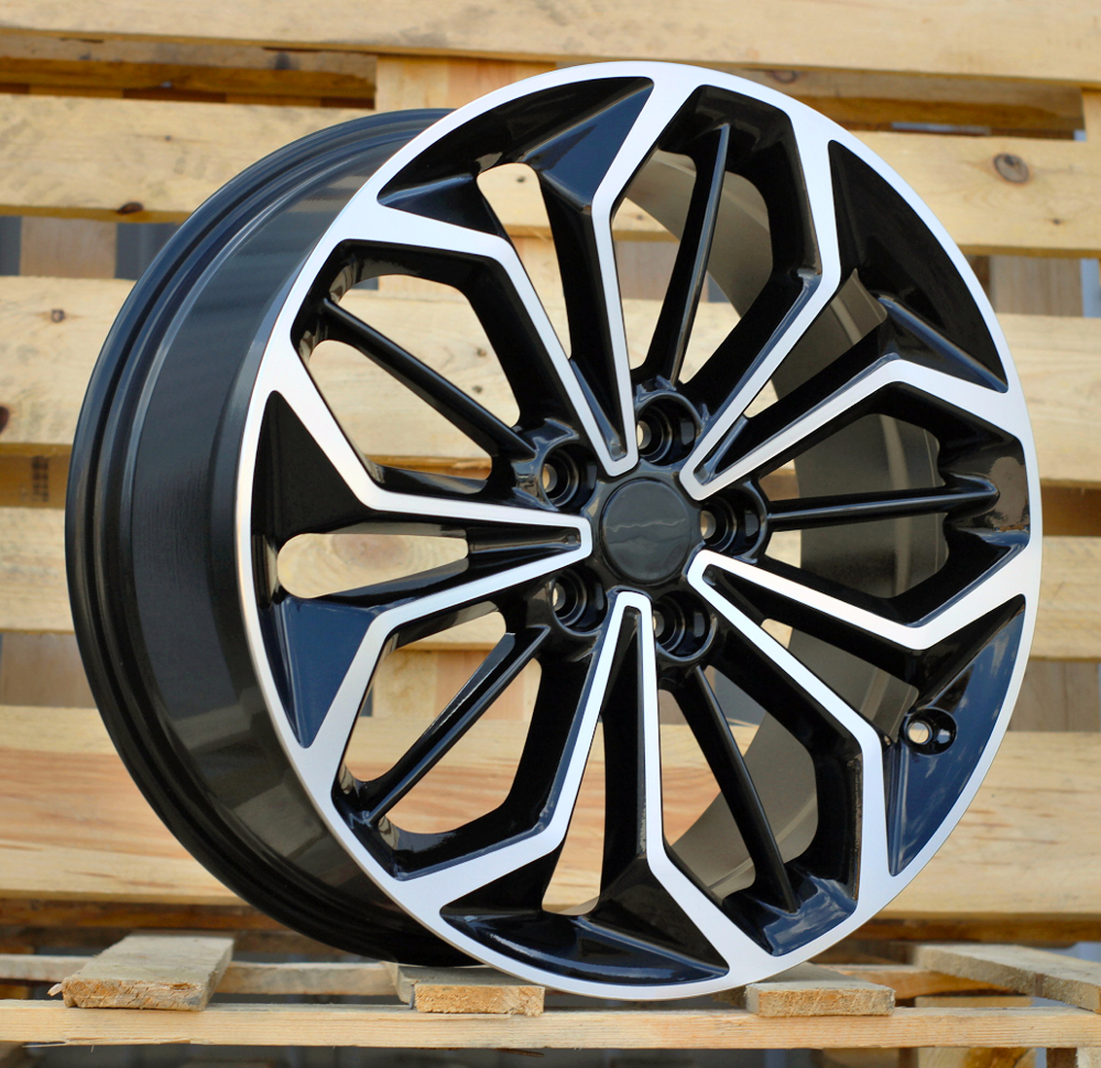 R18x8  5X108  ET  55  63.3  FE187  (IN5608)  Black Polished (MB)  For FORD  (P1)