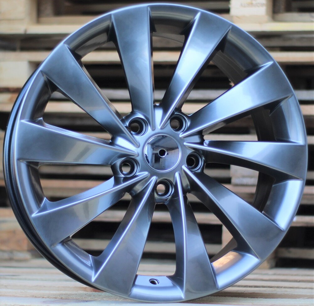 R17x7.5  5X112  ET  45  57.1  E811  (BK438)  Hyper Black (HB)  For VW  (P)
