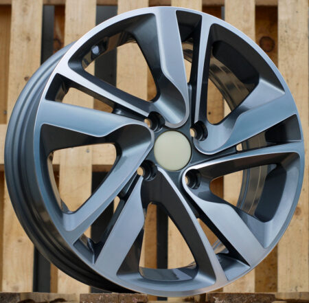 R15x6  4X100  ET  46  54.1  BK813  Grey Polished (MG)  For HYUND  (R)