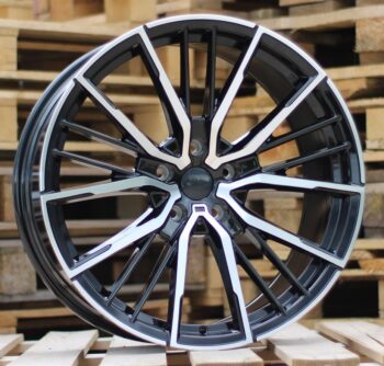 R20x8.5  5X112  ET  26  66.6  I5498  Black Polished (MB)  For BMW  (K7)  (Rear+Front)