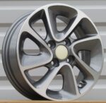 R14x5  4X100  ET  41  54.1  B5387  Grey Polished+Powder Coating (MGPC)  For HYUND  (R)