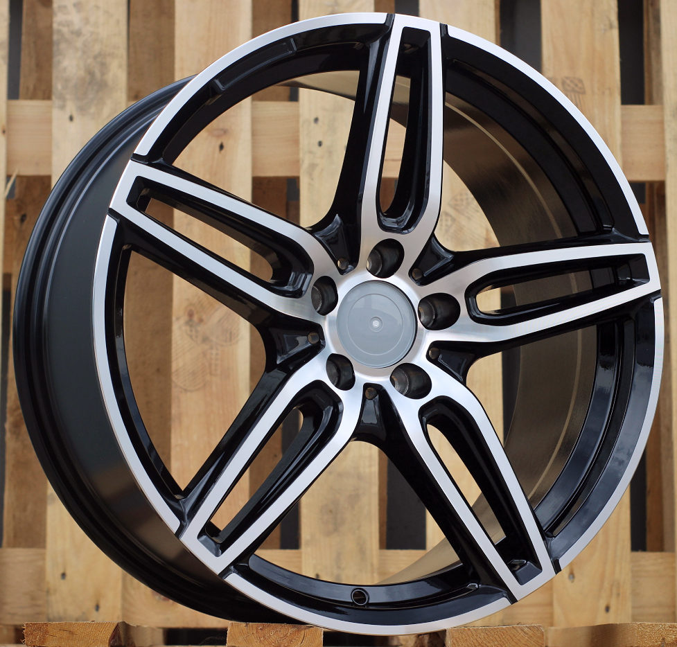 R19x8.5  5X112  ET  43  66.6  XE225  Black Polished (MB)  For MER  (K4)  ((AKC 105 Eur))