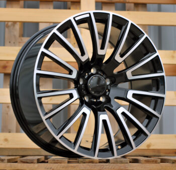 R22x10  5X130  ET  36  84.1  F1070  (FBX349)  Black Polished (MB)  For MER  (M)  (HYBRID FORGED)