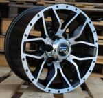 R15x8  5X139.7  ET  0  110.1  B5307  Black Polished Half Matt (MBHM)  For 4X4  (L1)