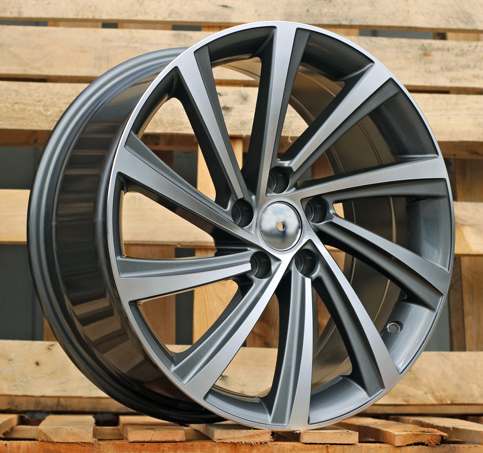 R18x8  5X112  ET  45  57.1  D2403  Grey Polished (MG)  For SKODA  (Z3)  (New Model)