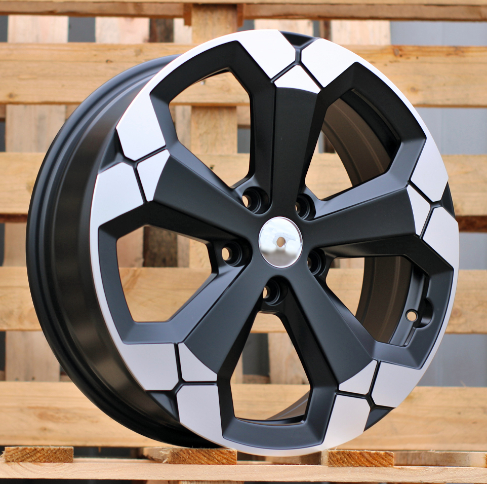 R18x6.5  5X114.3  ET  45  66.1  Y1274  Black Partial Polished Half Matt (BPHM)  For DACIA  (K2+P)  (NEW Model)