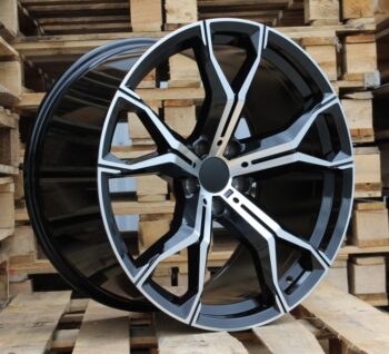 R20x10.5  5X112  ET  40  66.6  B5498  Black Polished (MB)  For BMW  (K2)  (Rear+Front)