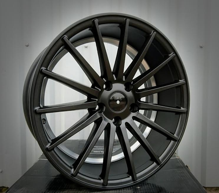 R17x8  5X112  ET  40  66.5  QC196  Black Half Matt (BLHM)  For RACIN  (R)  (STYLE VOSSEN)