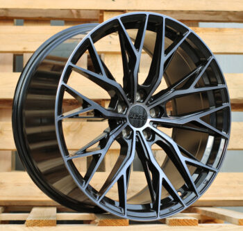 R20x9.5  5X120  ET  38  72.6  HX042  (IN0387)  Black+Tinted Face (BLTF)  For HAXER  (Z6)  (Front+Rear)