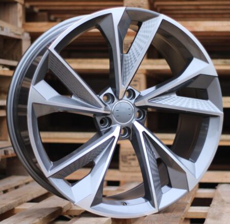 R20x9 5X112 ET 31 66.5 B1566 Grey Polished (MG) For AUD (Z4)