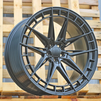 R18x8  5X108  ET  40  67.1  HX046F  Black Half Matt (BLHM)  For HAXER  (A)  (HYBRID FORGED)