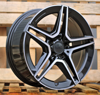 R19x8.5  5X112  ET  35  66.6  FBX142  Black Polished (MB)  For MER  (Z6+M)  (HYBRID FORGED Rear+Front)