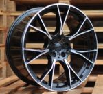 R20x8.5  5X112  ET  26  66.6  B1617  Black Polished+Powder Coating (MBPC)  For BMW  (P)  (Rear+Front)