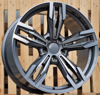 R17x8  5X120  ET  34  72.6  BY983  (BK5730)  Grey Polished (MG)  For BMW  (D1+P)