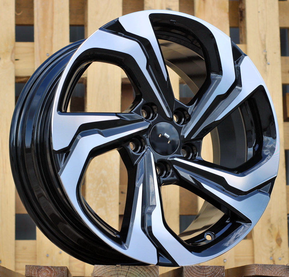 R17x7.5  5X114.3  ET  45  73.1  D2019  Black Polished (MB)  For RACIN  (Z2+Z6)