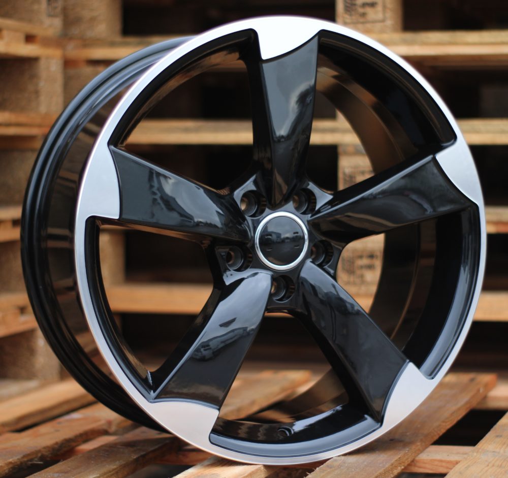 R18x8  5X112  ET  35  66.5  BK217  (IN5069)  Black Polished (MB)  For AUD  (Z5)
