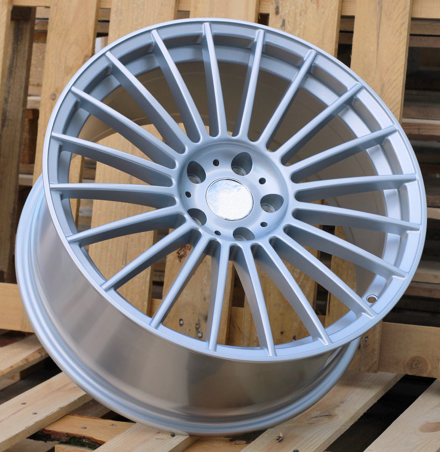 R19x9.5  5X120  ET  38  72.6  IN005  (IN0284)  Silver Shining (SS)  For BMW  (K7)  (Rear+Front New ALPINA)