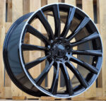 R15x6  5X112  ET  44  66.6  B1048  Black+Polished Lip (BLPL)  For MER  (Z2)  ((AKC 55 Eur))
