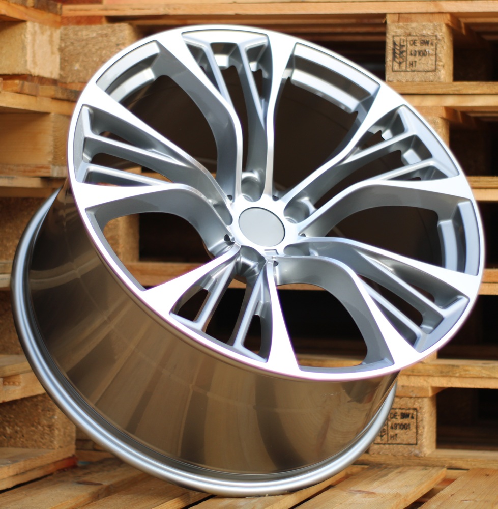 R21x10  5X120  ET  40  74.1  BK851  (FR765)  Grey Polished+Powder Coating (MGPC)  For BMW  (K4)  ((AKC 150 Eur))