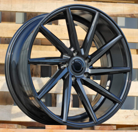 R20x8.5 5X112 ET 30 66.5 B1059 Black (BL) For RACIN (Z7) (RIGHT SIDE (Style Vossen))