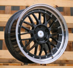 R18x8  5X120  ET  35  72.6  A1025  Black+Polished Lip (BLPL)  For RACIN  (P)  (BBS Style Rear+Front)