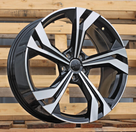 R20x8.5  5X112  ET  38  66.5  B5873  (IN5564)  Black Polished (MB)  For AUD  (P1+Z6)
