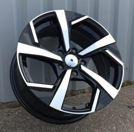 R16x6.5 5X114.3 ET 40 66.1 XE173 (BK5372) Black Polished (MB) For NISS (R+D5)