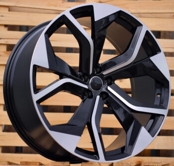 R22x10  5X112  ET  26  66.5  B1637  (FBX148)  Black Polished (MB)  For AUD  (P2)  (HYBRID FORGED)