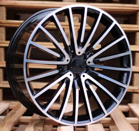 R19x8.5  5X112  ET  38  66.6  MR532  (IN0235)  Black Polished (MB)  For MER  (Z5)  (Rear+Front)