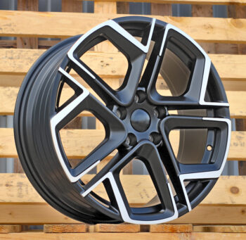 R18x7.5  5X112  ET  40  57.1  Y1243  (YF5667)  Black Polished Half Matt (MBHM)  For VW  (M)  (HYBRID FORGED)