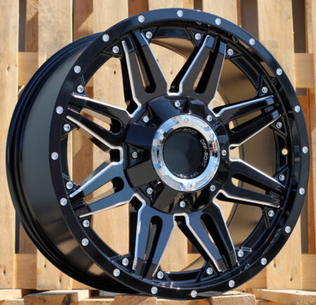 R20x9 10X114/127 ET 0 87.1 L1447 Black (BL) For 4X4 (K3) (Milling)