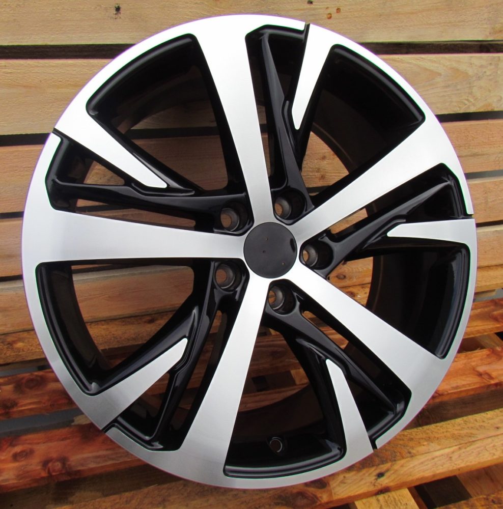 R18x7.5  5X108  ET  42  65.1  XE390  Black Polished (MB)  For PEUG  (P1)