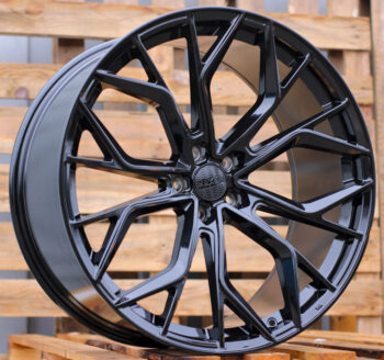 R20x10  5X112  ET  40  66.5  HX041  Black (BL)  For HAXER  (K7)  (Rear+Front)