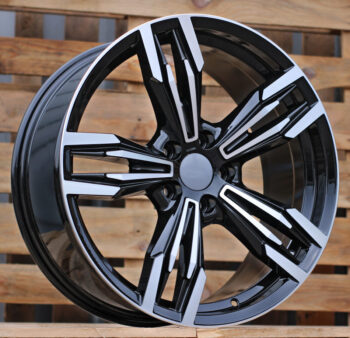 R17x8  5X120  ET  20  74.1  BY983  (BK5730)  Black Polished (MB)  For BMW  (R)
