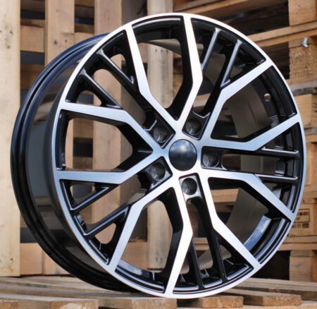 R18x7.5 5X112 ET 45 57.1 BK713 (FBX461) Black Polished (MB) For VW (Z7) (HYBRID FORGED)