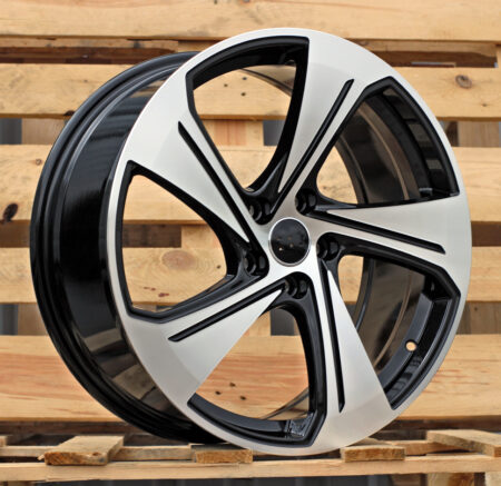 R18x8 5X112 ET 46 57.1 YS1270 Black Polished (MB) For AUD (P) (HYBRID FORGED New Model)