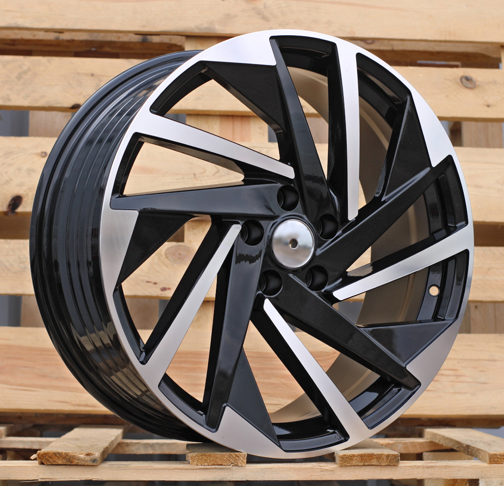 R17x7  5X112  ET  40  57.1  FBX170  Black Polished (MB)  For VW  (K3)  (HYBRID FORGED)