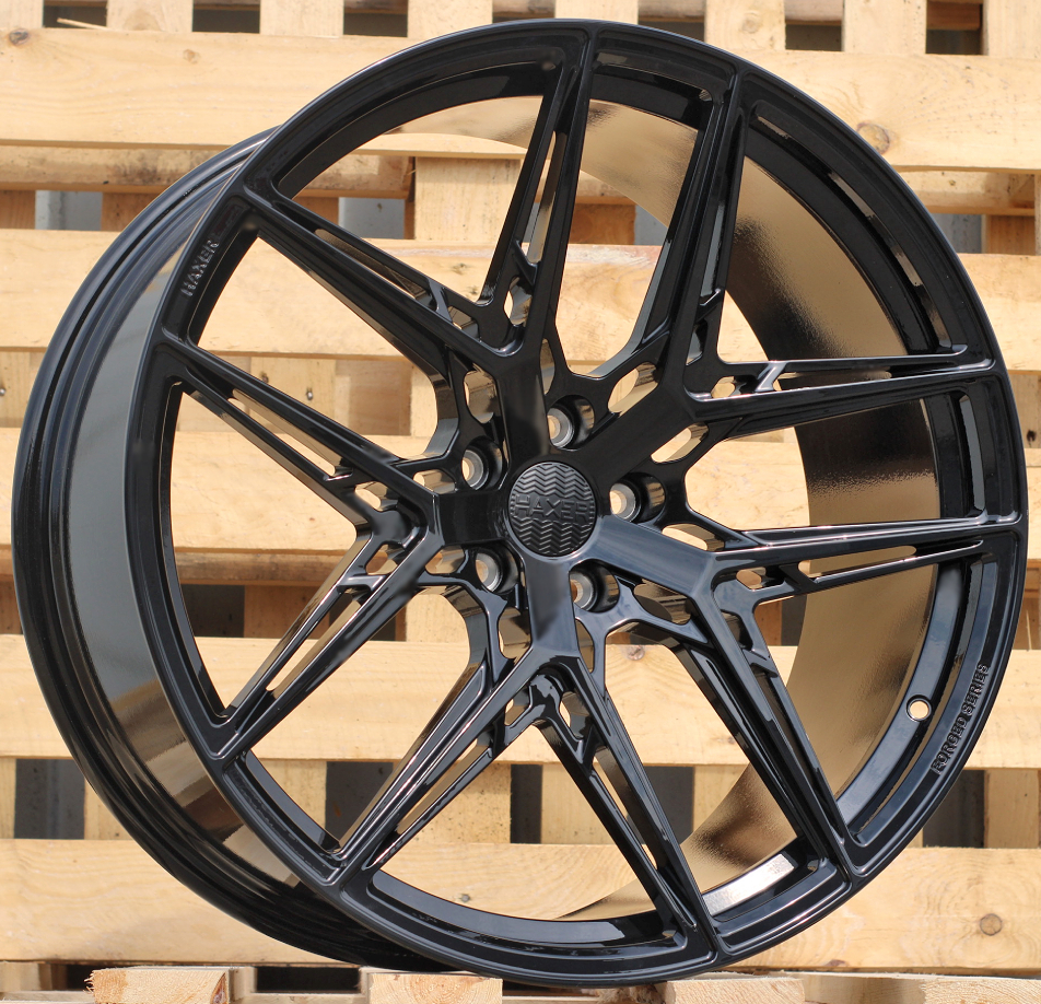 R23x12  5X112  ET  35  66.6  HXF01  Black (BL)  For HAXER  (K3)  (FORGED  (NEW Model) Rear+Front)