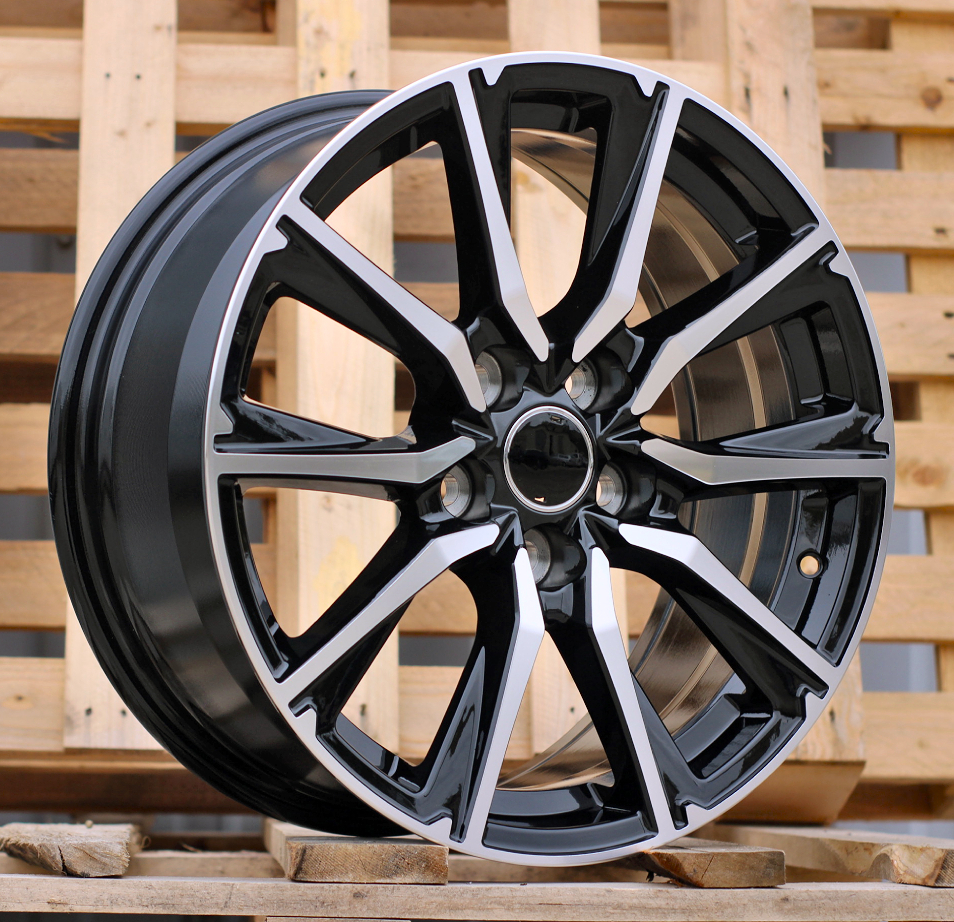 R17x7.5  5X114.3  ET  40  60.1  H3347F  Black Polished (MB)  For TOYOT  (Z3)  (HYBRID FORGED)
