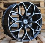R18x7  4X100  ET  30  60.1  B1449  Black Polished Half Matt (MBHM)  For SMART  (Z4)  (HAXER Front+Rear)
