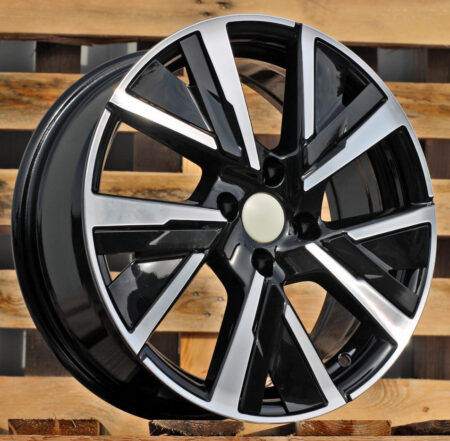R16x6.5  4X108  ET  32  65.1  B5906  Black Polished (MB)  For PEUG  (D4)  (Carved Spokes)