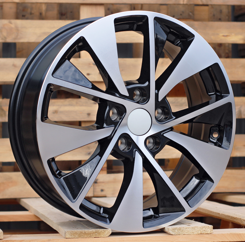 R17x6.5  5X114.3  ET  45  67.1  XE253  Black Partial Polished (BP)  For HYUND  (R)  ((AKC 70 Eur))
