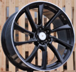 R17x7.5  5X112  ET  35  66.5  B1135  Black+Polished Lip (BLPL)  For AUD  (P)  ((AKC 65 Eur))