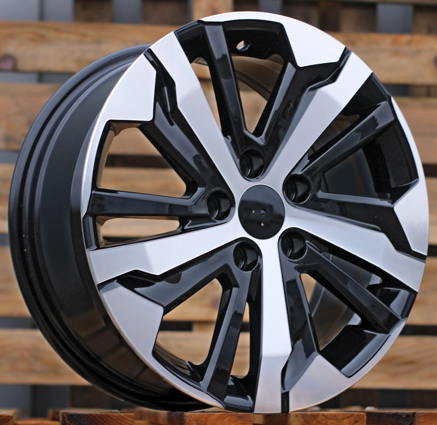 R16x7  5X108  ET  44  65.1  B5837  Black Polished (MB)  For PEUG  (P2+K2)