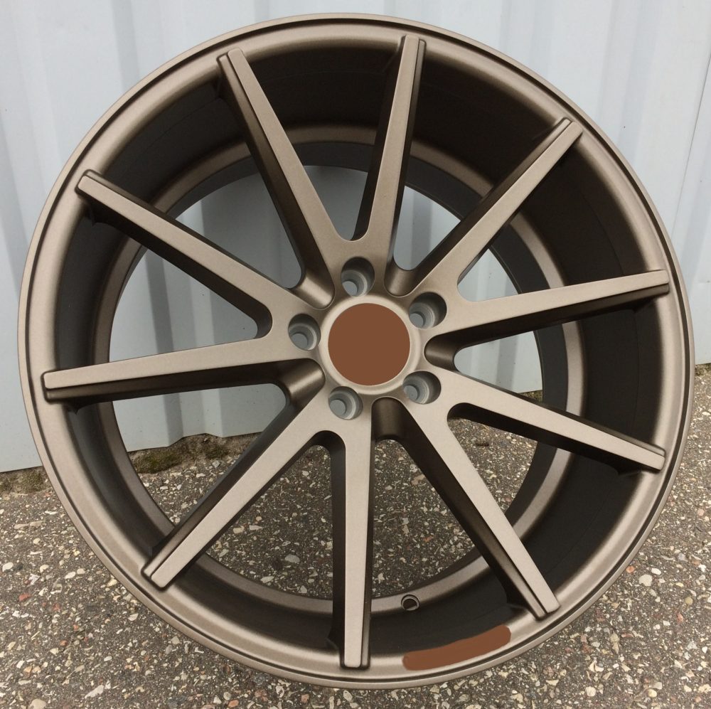 R19x8.5  5X112  ET  33  66.5  HX014  (QC2211)  Machine Bronze (YM)  For HAXER  (P)  (Rear+Front)