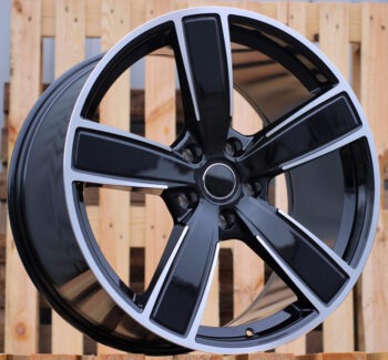 R21x9.5  5X130  ET  46  71.6  H5082  Black Polished (MB)  For PORCH  (P1)  (Front+Rear)