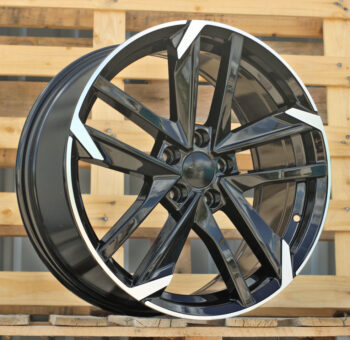 R18x8  5X108  ET  45  65.1  XE170  (BK5788)  Black Polished (MB)  For PEUG  (P+R)