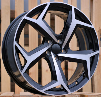 R16x6.5  5X112  ET  40  57.1  B5340  Black Polished (MB)  For VW  (R+Z4)