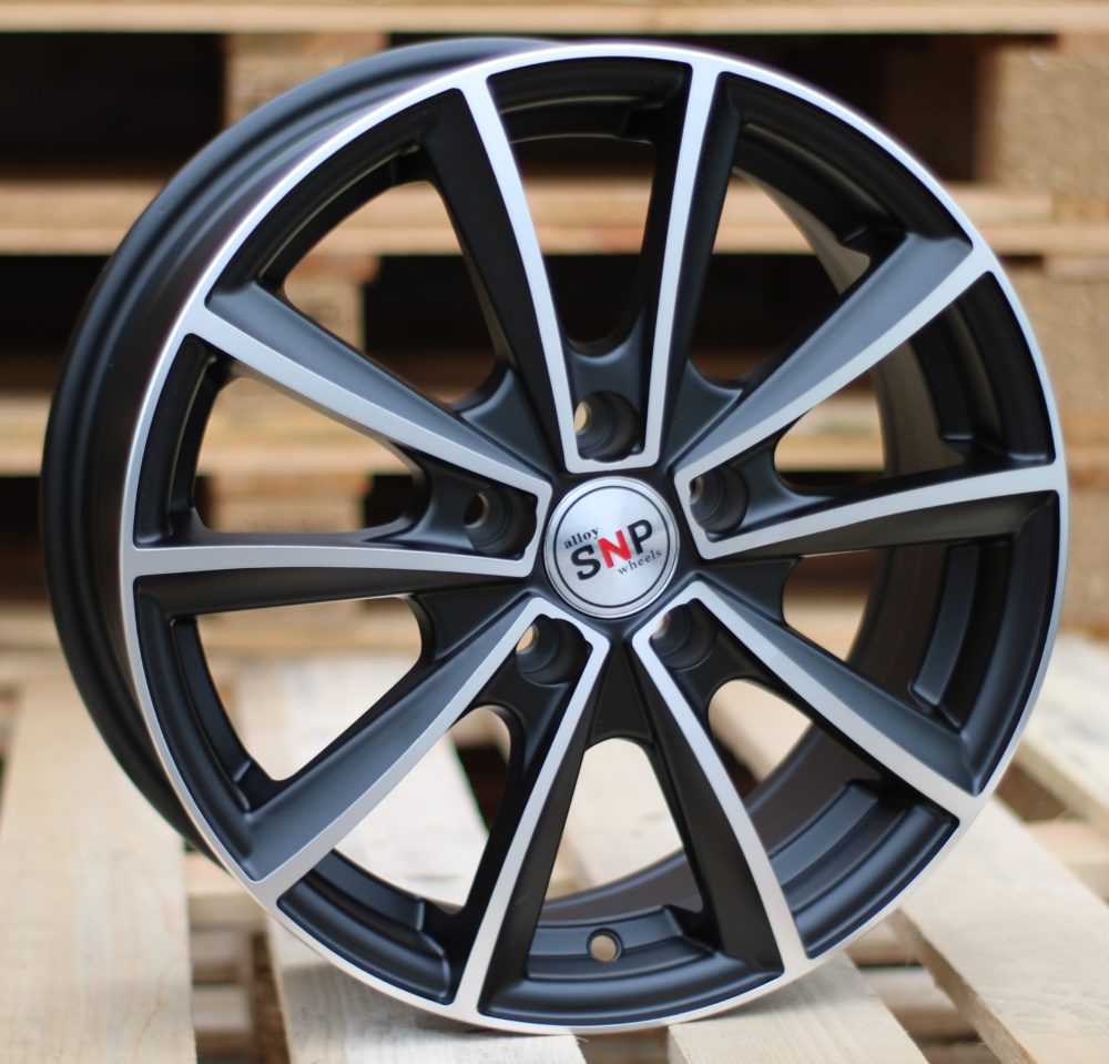 R15x6  5X110  ET  39  73.1  M15  Black Polished Matt (MBM)  For RACIN  (K7)  ((AKC 55 Eur))